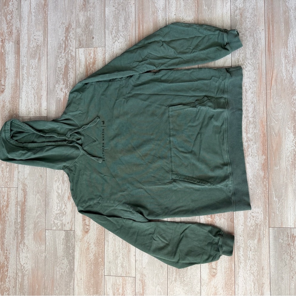 Southern Marsh Men's Forest Green Crewneck Hoodie
